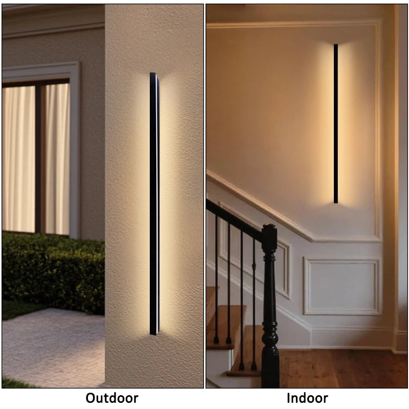Aluminium Strip Outdoor Wall Lamp