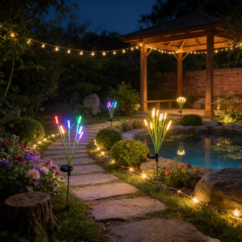 Solar Reed Stake Garden Lights