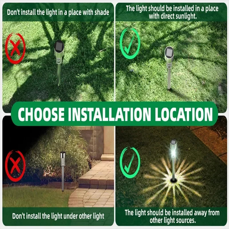 Solar Garden Lantern Pathway Set