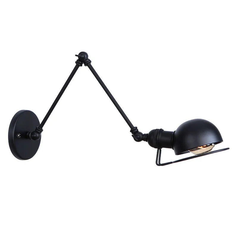Modern Simple Adjustable Interior Led Wall Lamp White Black for Bedside