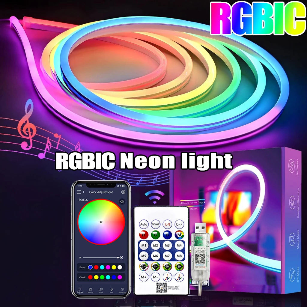 5V RGBIC Neon USB Strip