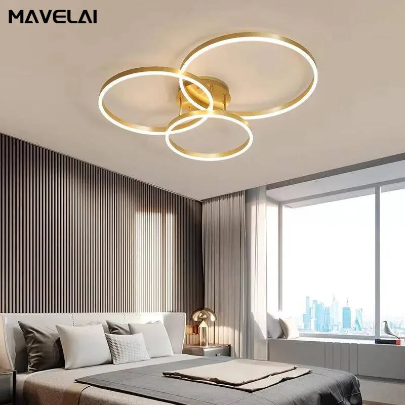 Nordic Multi Ring Circle Chandelier