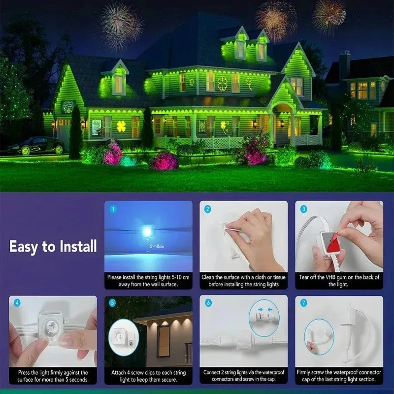 Smart RGB Permanent Eave Lights