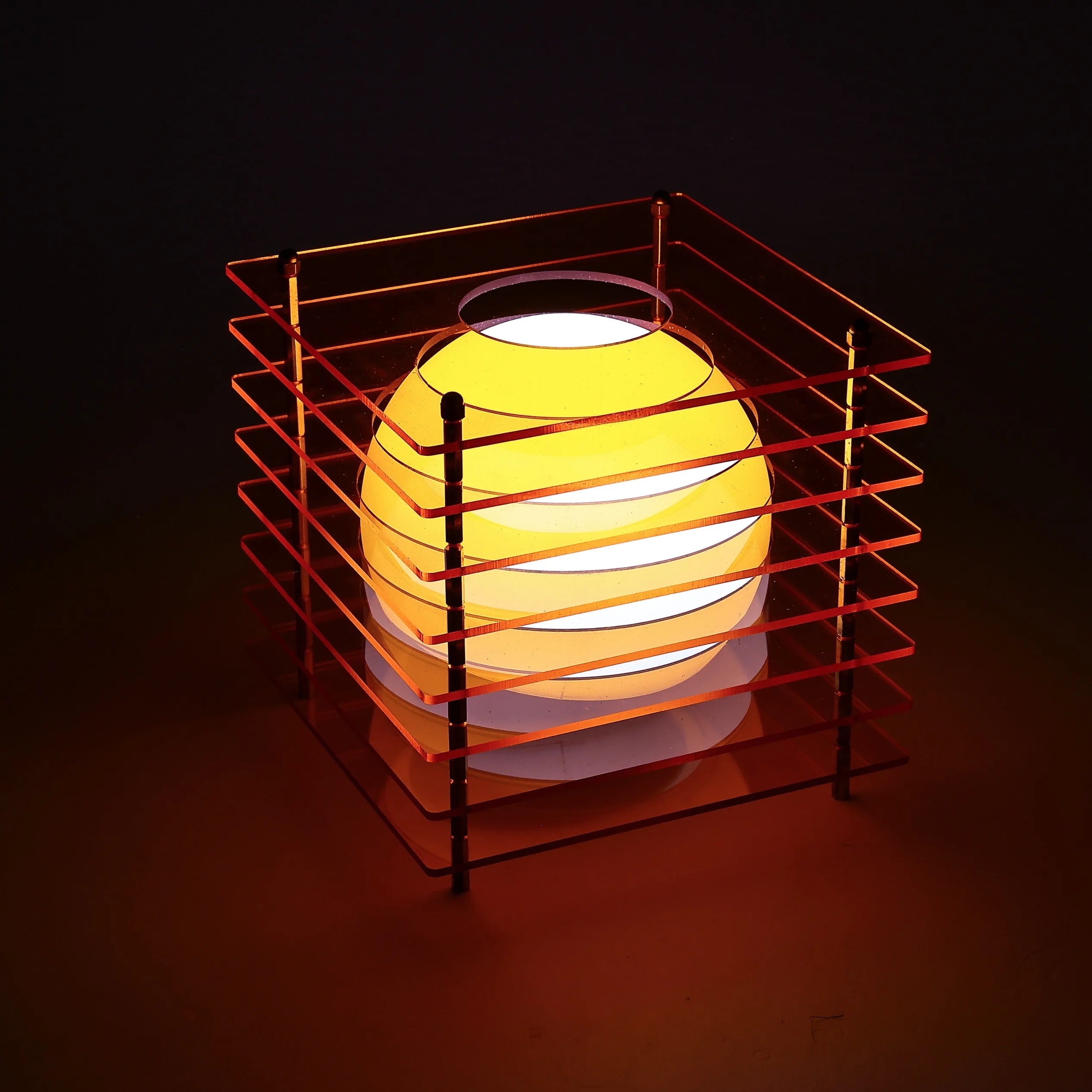 Acrylic Layered Moon Lamp