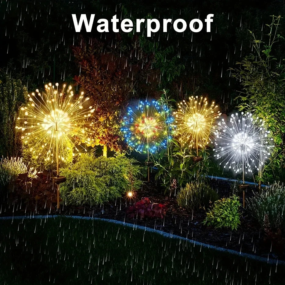 Solar Dandelion Firework Garden Light