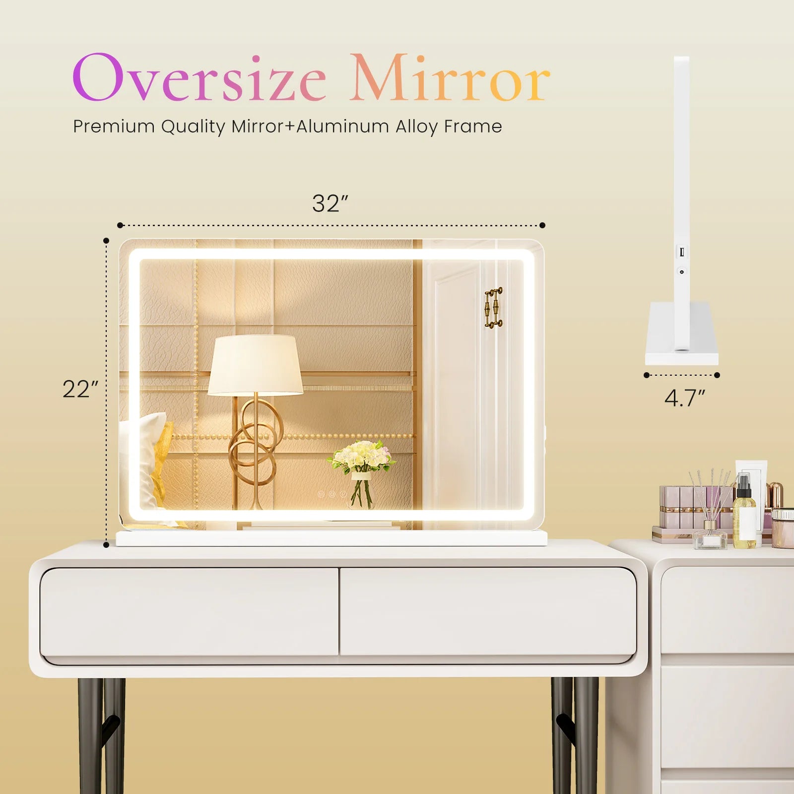Aluminum Frame Vanity Mirror