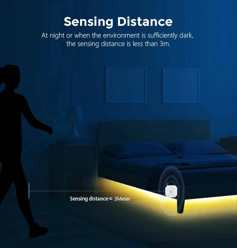 Motion Sensor Stair Lights With Chase Effect Under Bed Lights Under