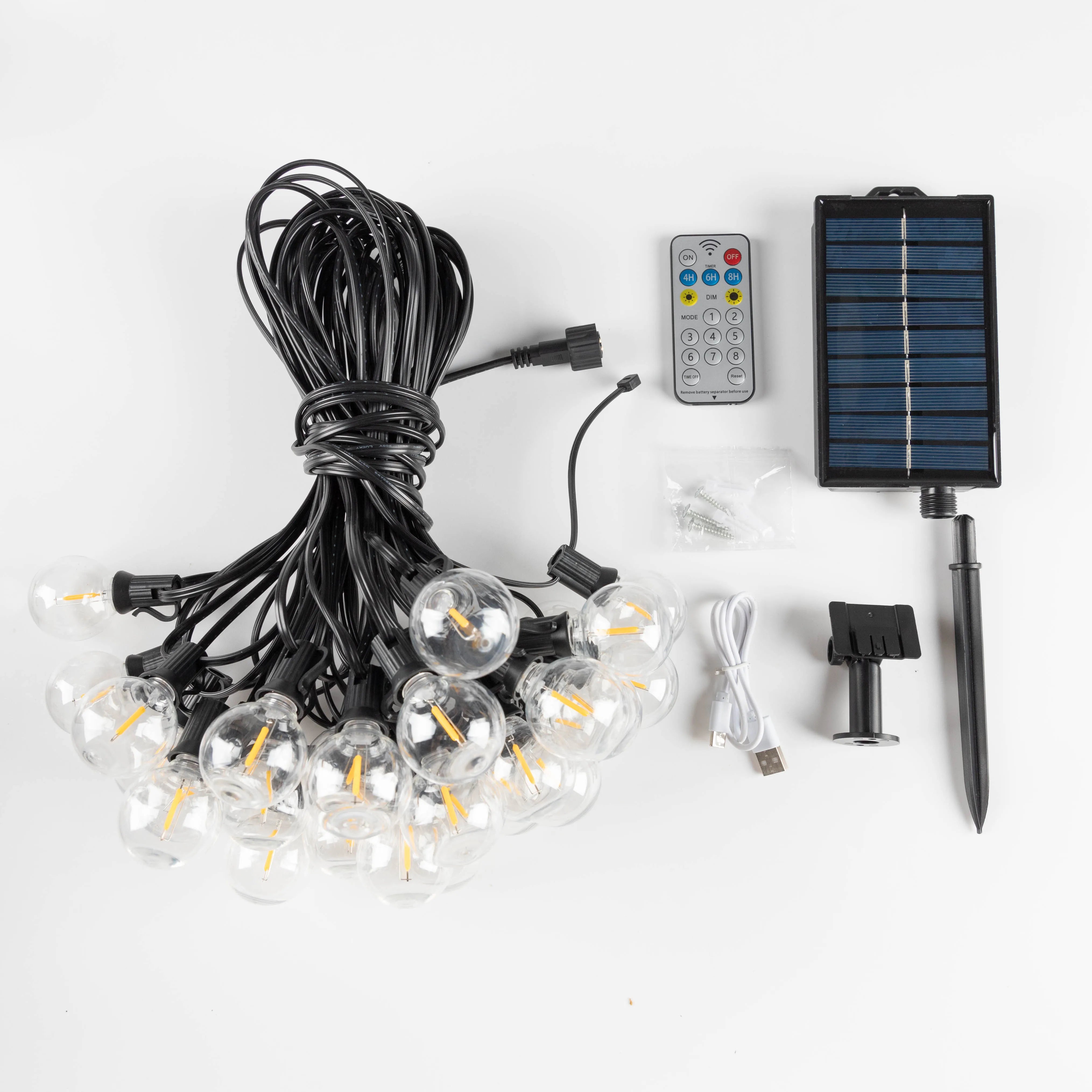 Solar G40 Globe String Lights
