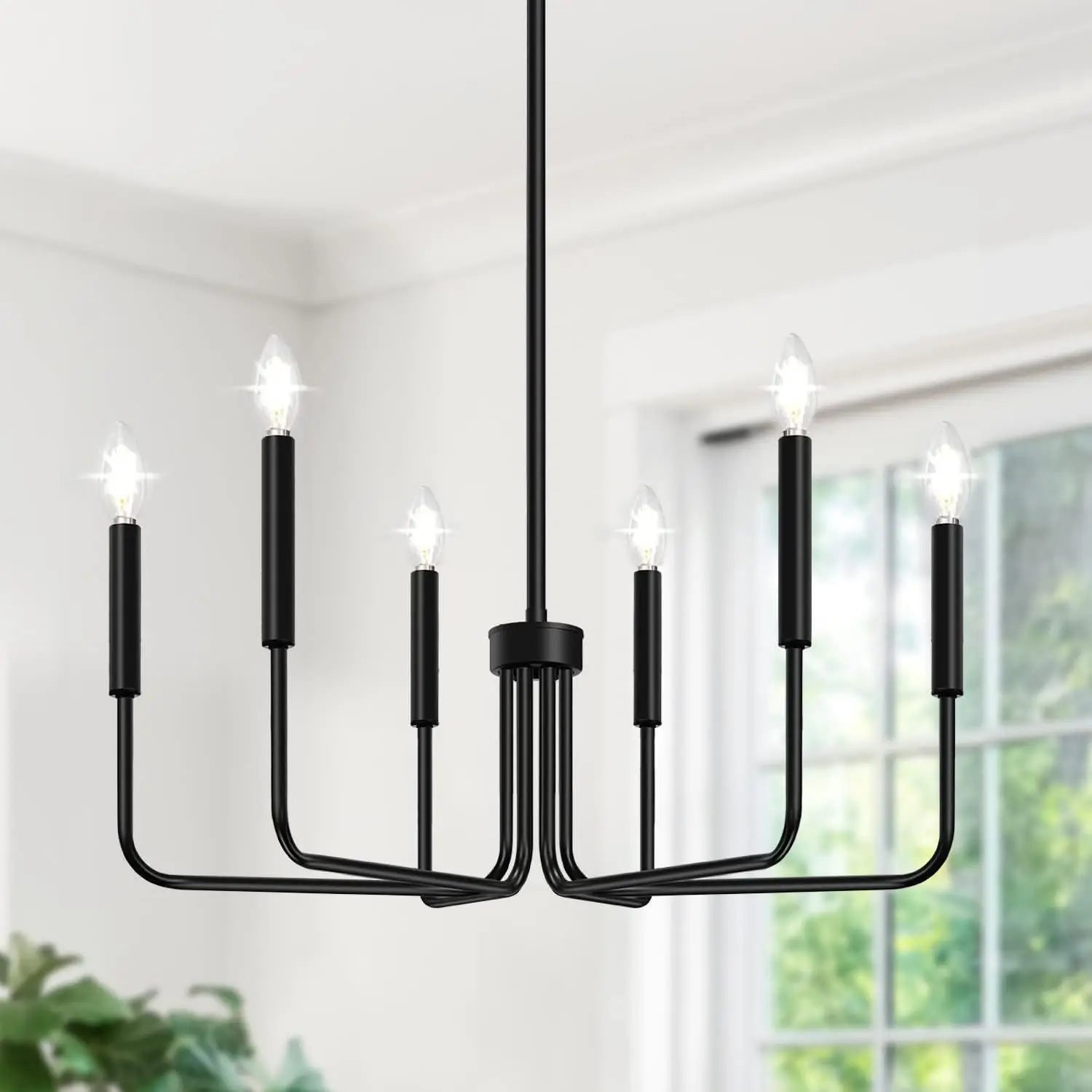 Retro Loft Candle Chandeliers Light Simple Iron Chandelier Pendant