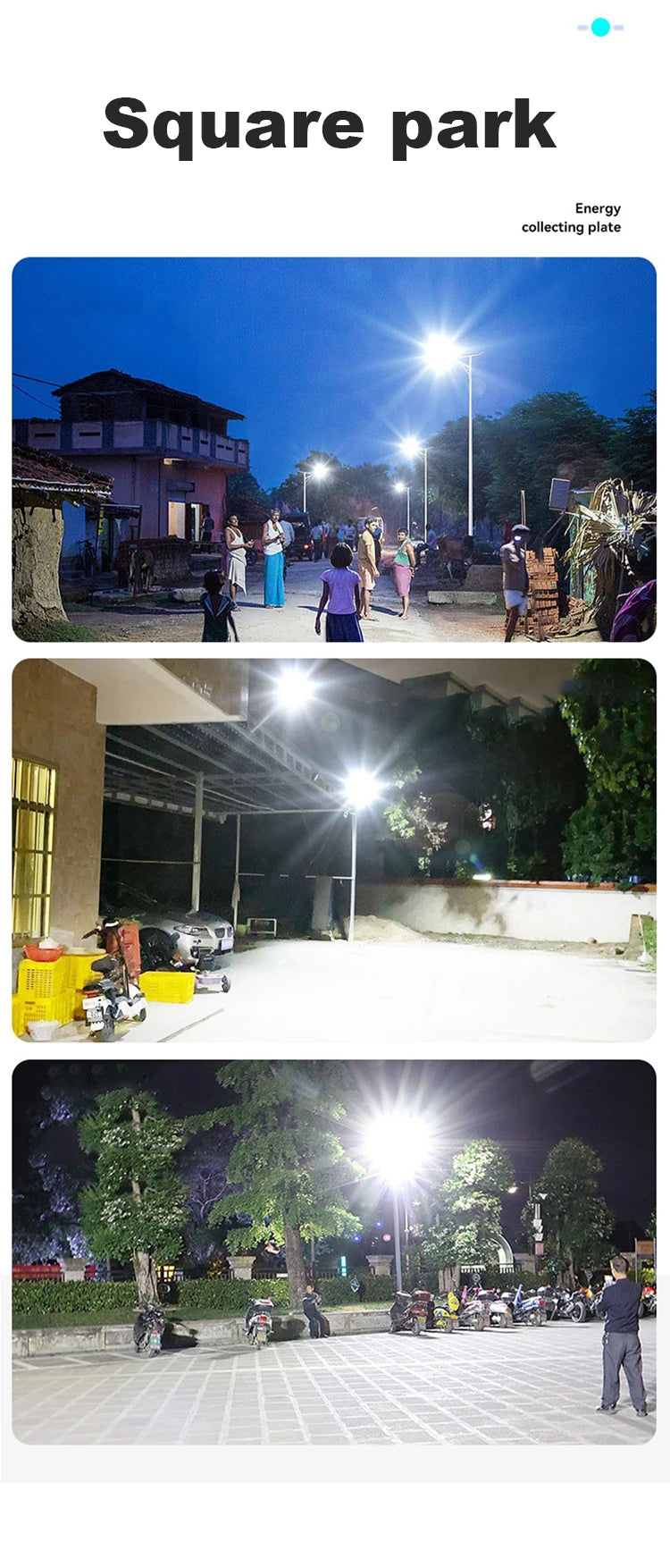 200W Powerful Solar Light Outdoor Solar Street Light 6000mah Waterproof