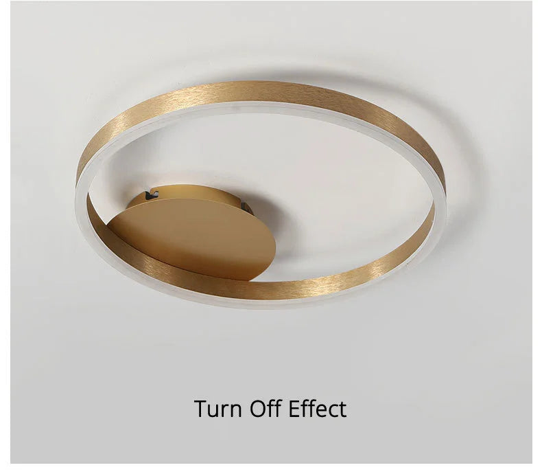 Gold Multi Ring LED Chandelier