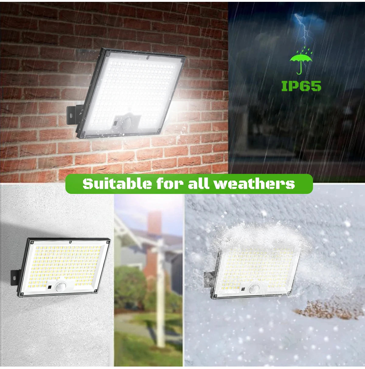 Solar Lights Outdoor with Motion Sensor Solar Flood Lights Waterproof