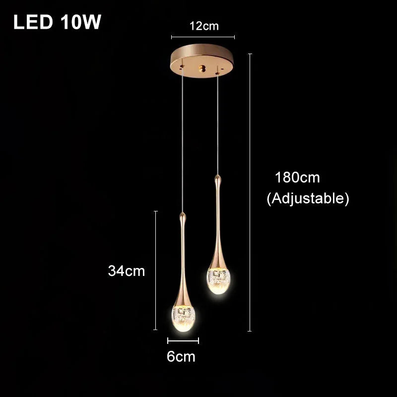 Modern Bubble Crystal Pendant Light