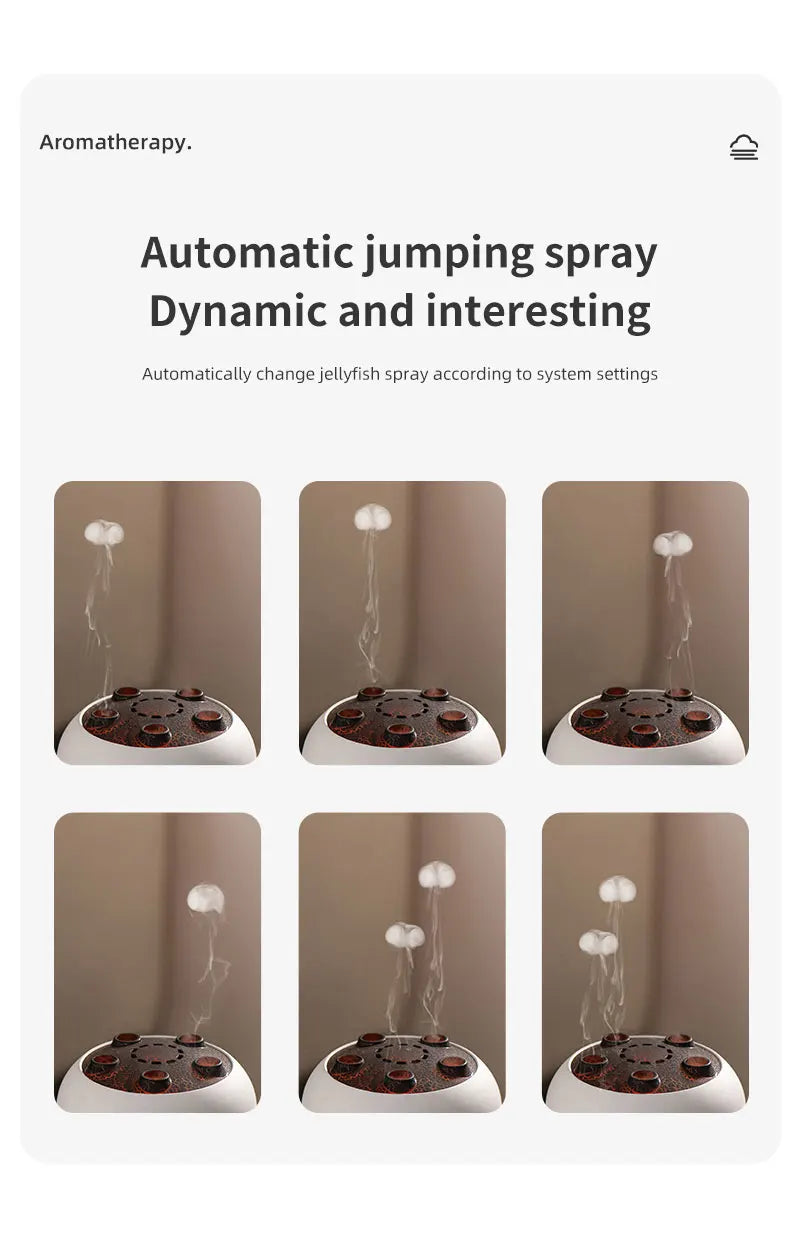 Dynamic Jellyfish Air Humidifier 250ml Essential Oil Diffuser Remote
