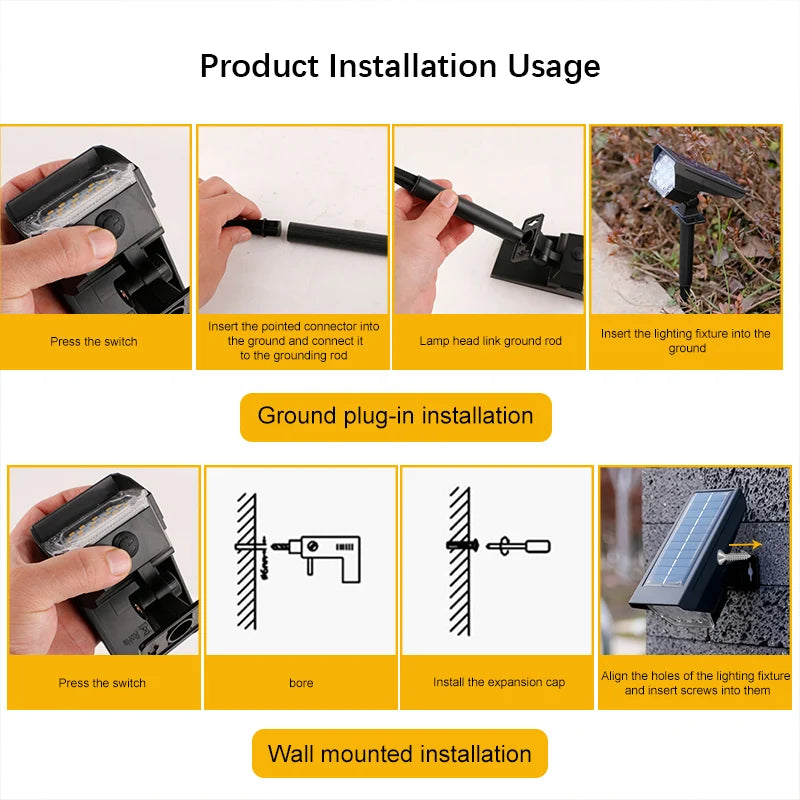 Adjustable Solar Spotlight