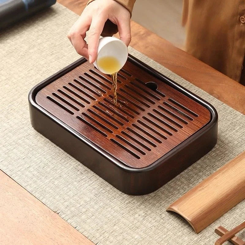 Bamboo Draining Tea Tray
