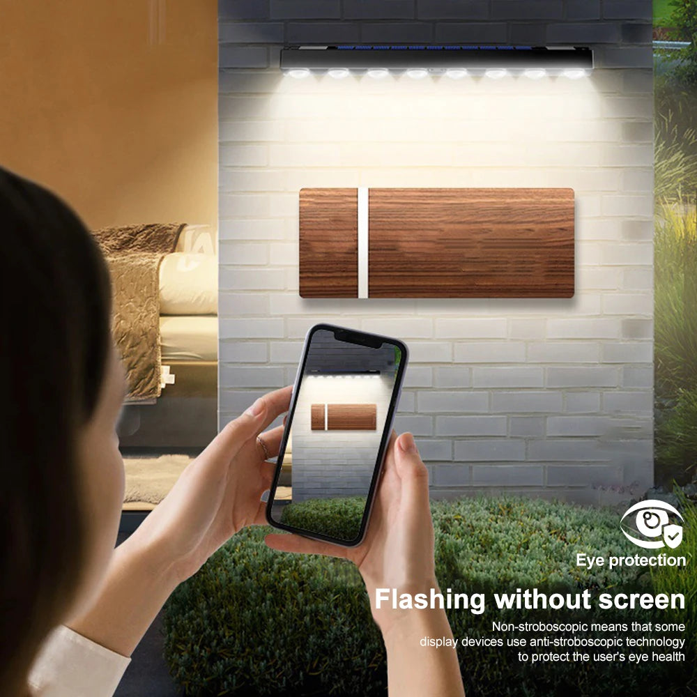 Solar Powered LED Fence Lights