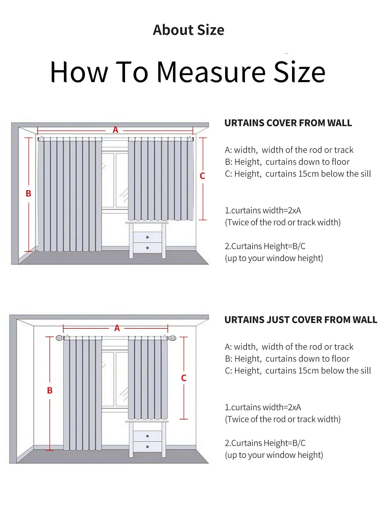 Blackout Thermal Curtains with Inner Lining, Noise Reduction Drapes