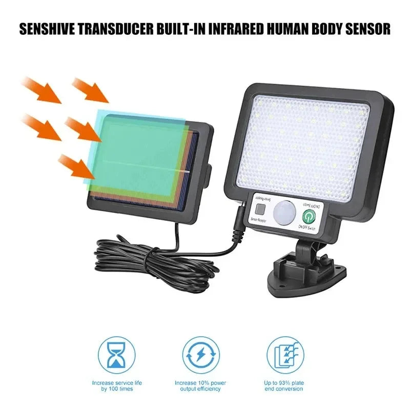 COB Solar Split Wall Light