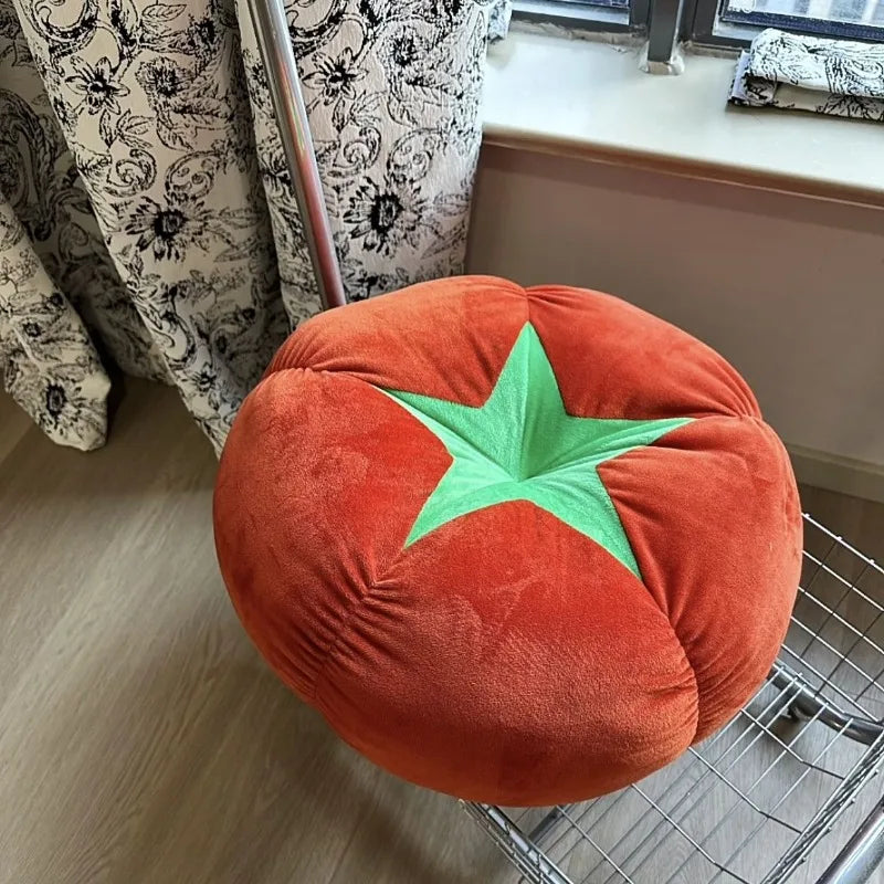ins cute soft cute mushroom tomato futon cushion bed cushion doll throw