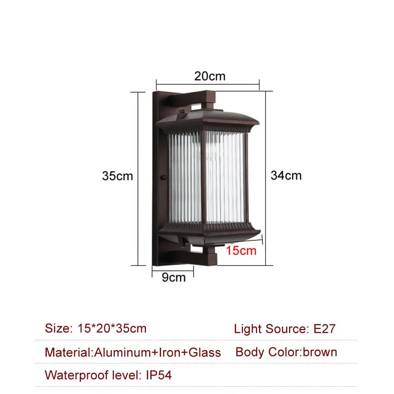 Metal Outdoor Wall Lantern