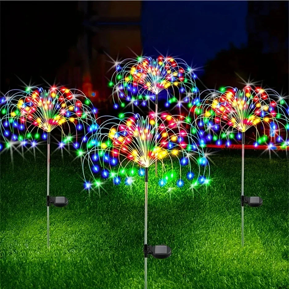 Solar Dandelion Firework Garden Light