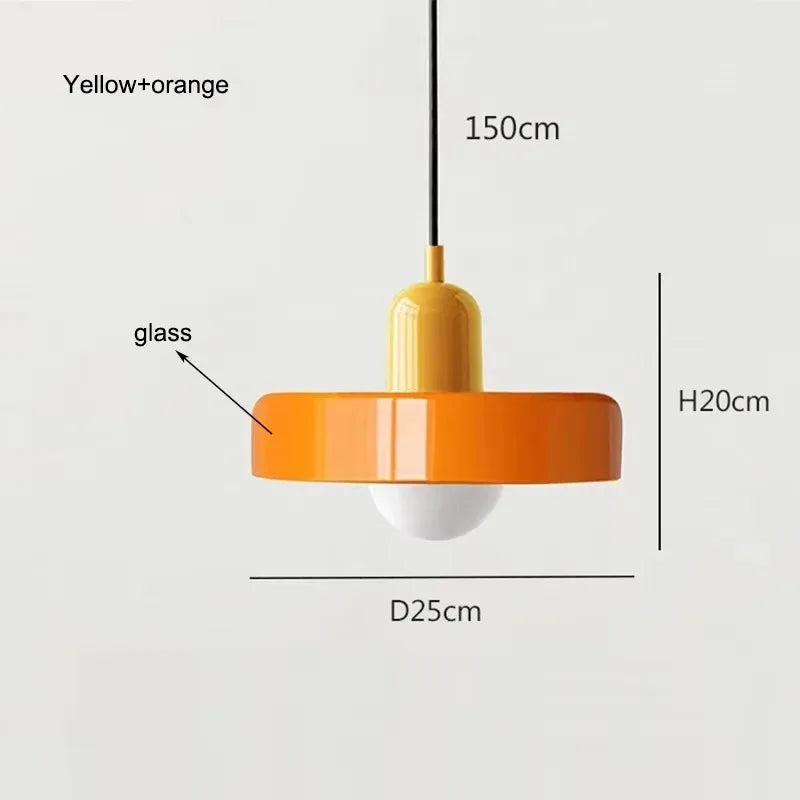Nordic Retro Glass Pendant Light