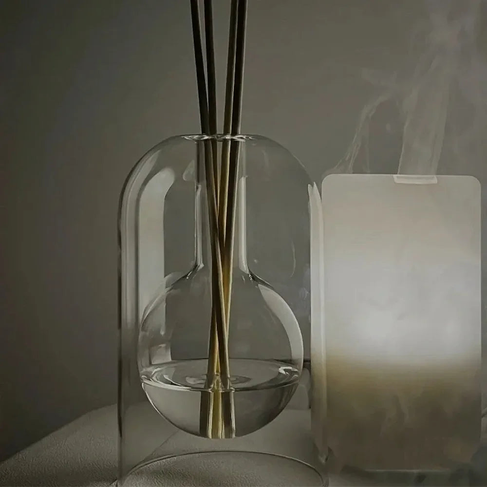130/200ML Transparent Glass Aromatherapy Diffuser Bottle Glass Storage