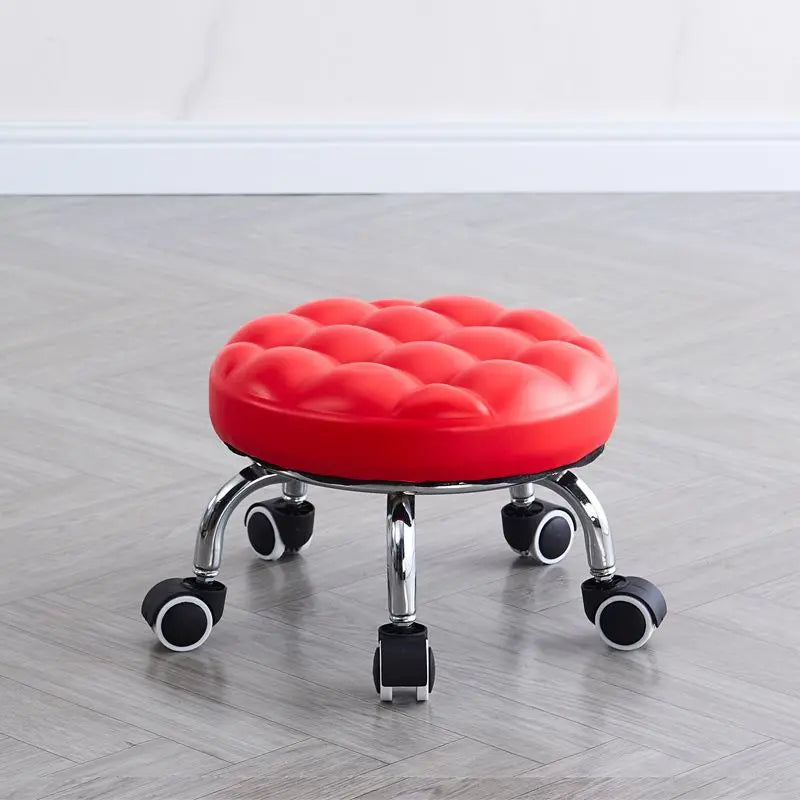 Rolling Low Stool With Wheels
