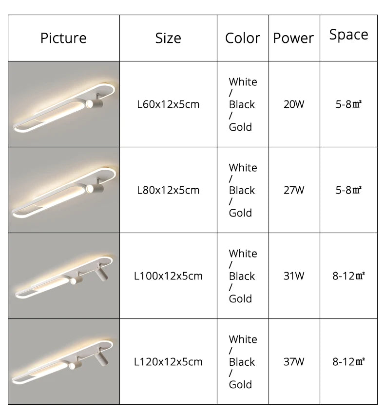Ceiling Light with Adjustable Spotlights