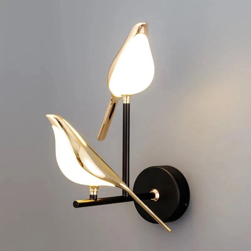 Magpie Bird Wall Lamp