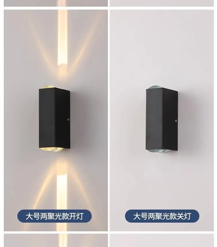 Silver Aluminum COB outdoor light 6W outdoor lighting Outdoor
