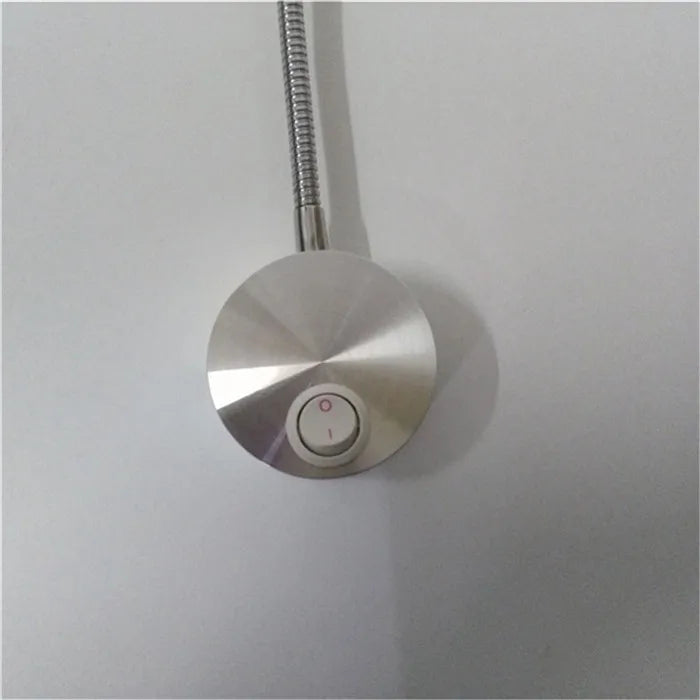 L40cm Long gooseneck 3W Led Wall Light Bedside Led Wall Lighting Black