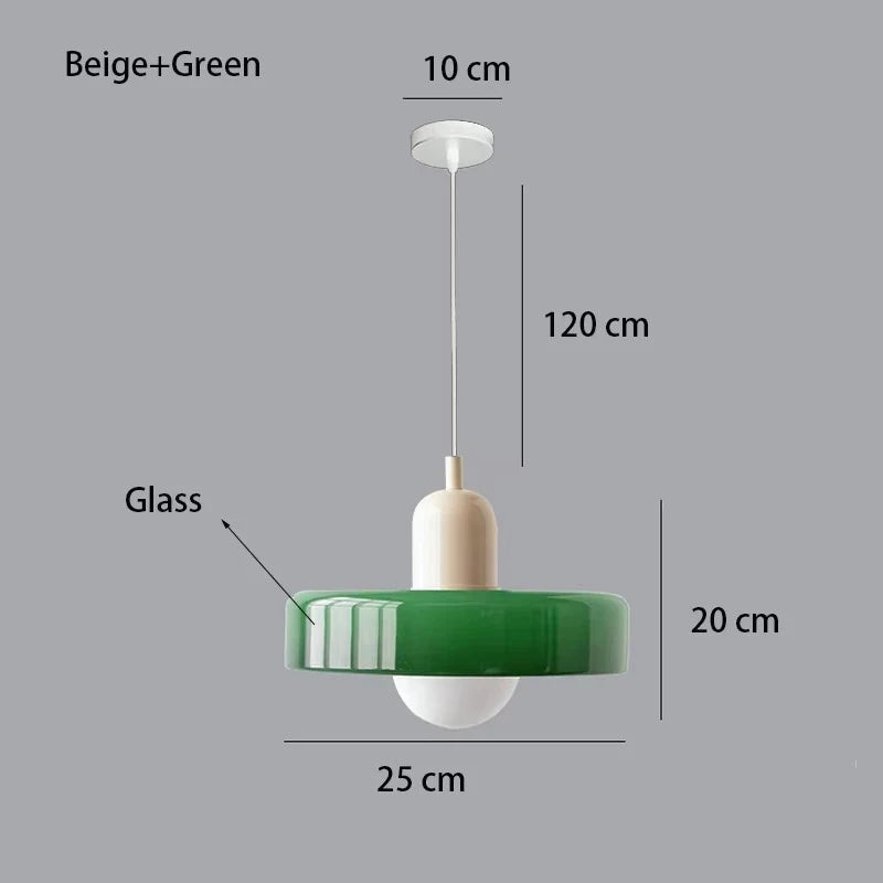 Nordic Retro Glass Pendant Light