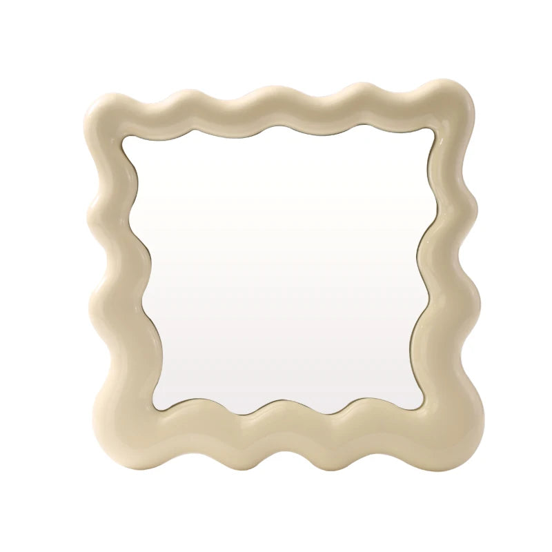 Square Corrugated Vanity Mirror