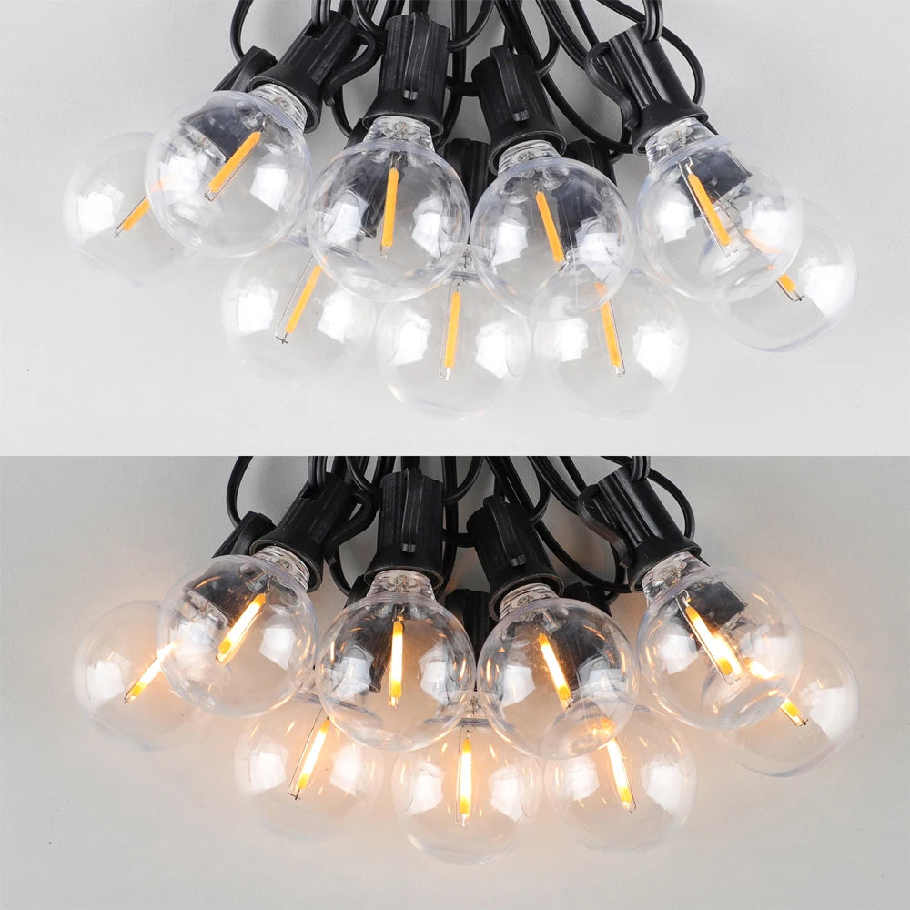 Solar G40 Globe String Lights