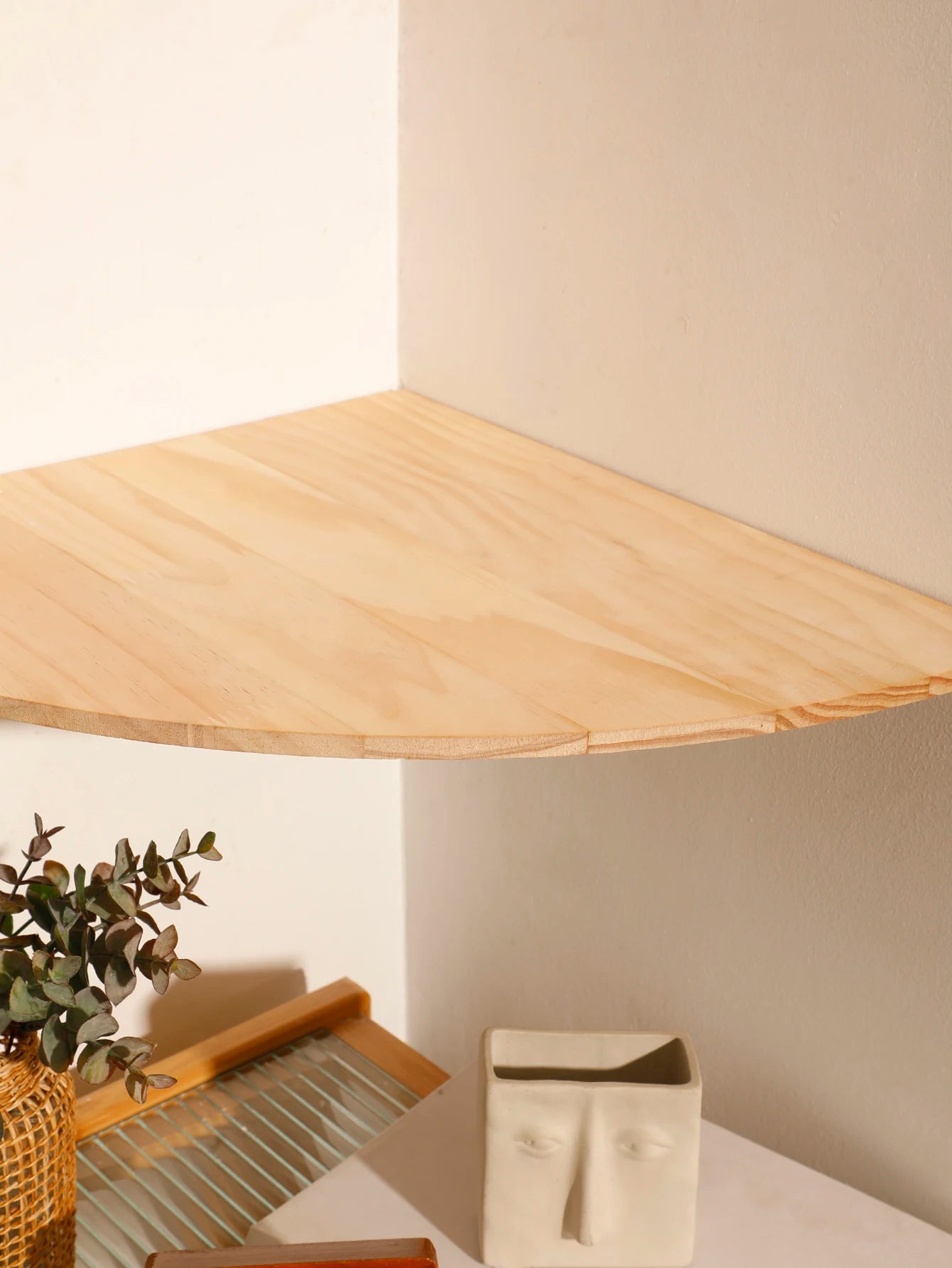 Scalloped Corner Floating Shelf