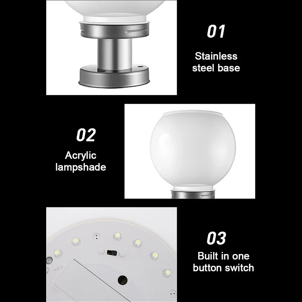 Solar Landscape Lighting Outdoor Fixtures Courtyard Garden Lawn Street