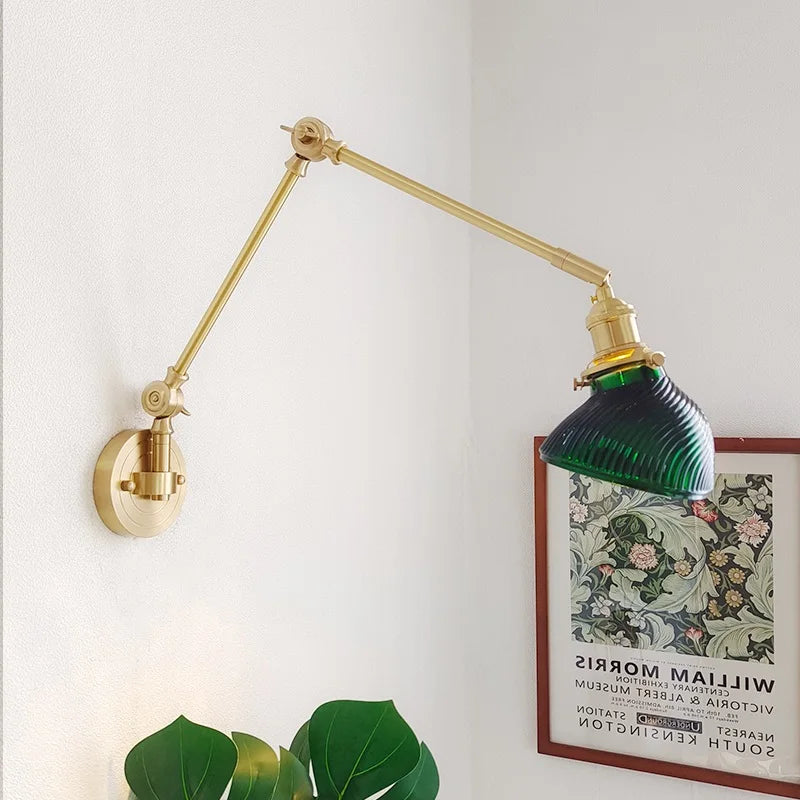 IWHD 2022 New Ceramic Copper LED Wall Lamp Beside Left And Right Rotate