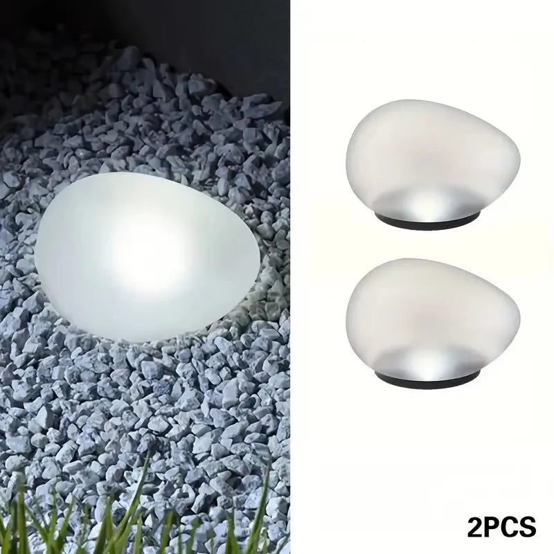 Solar Frosted Stone Ground Light