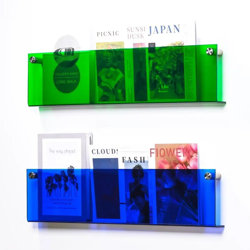 Acrylic Wall Magazine Rack