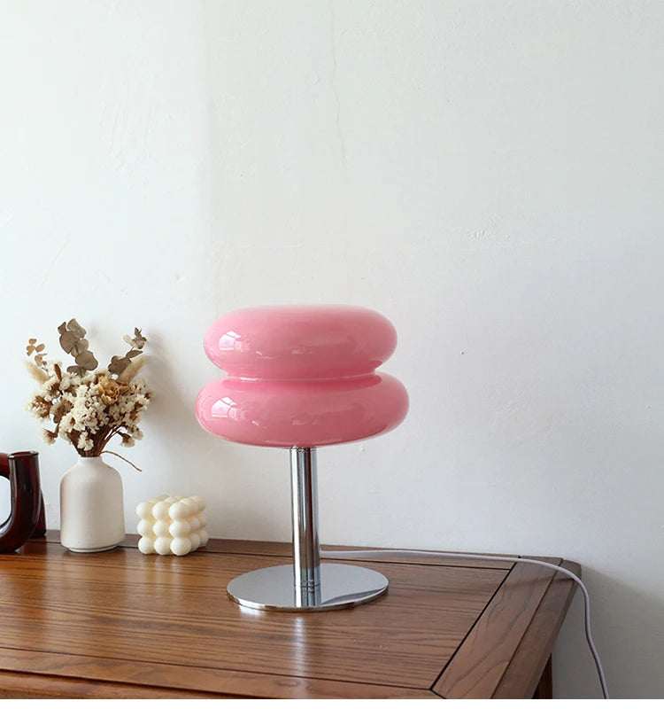 Macaron Trichromatic Glass Lamp