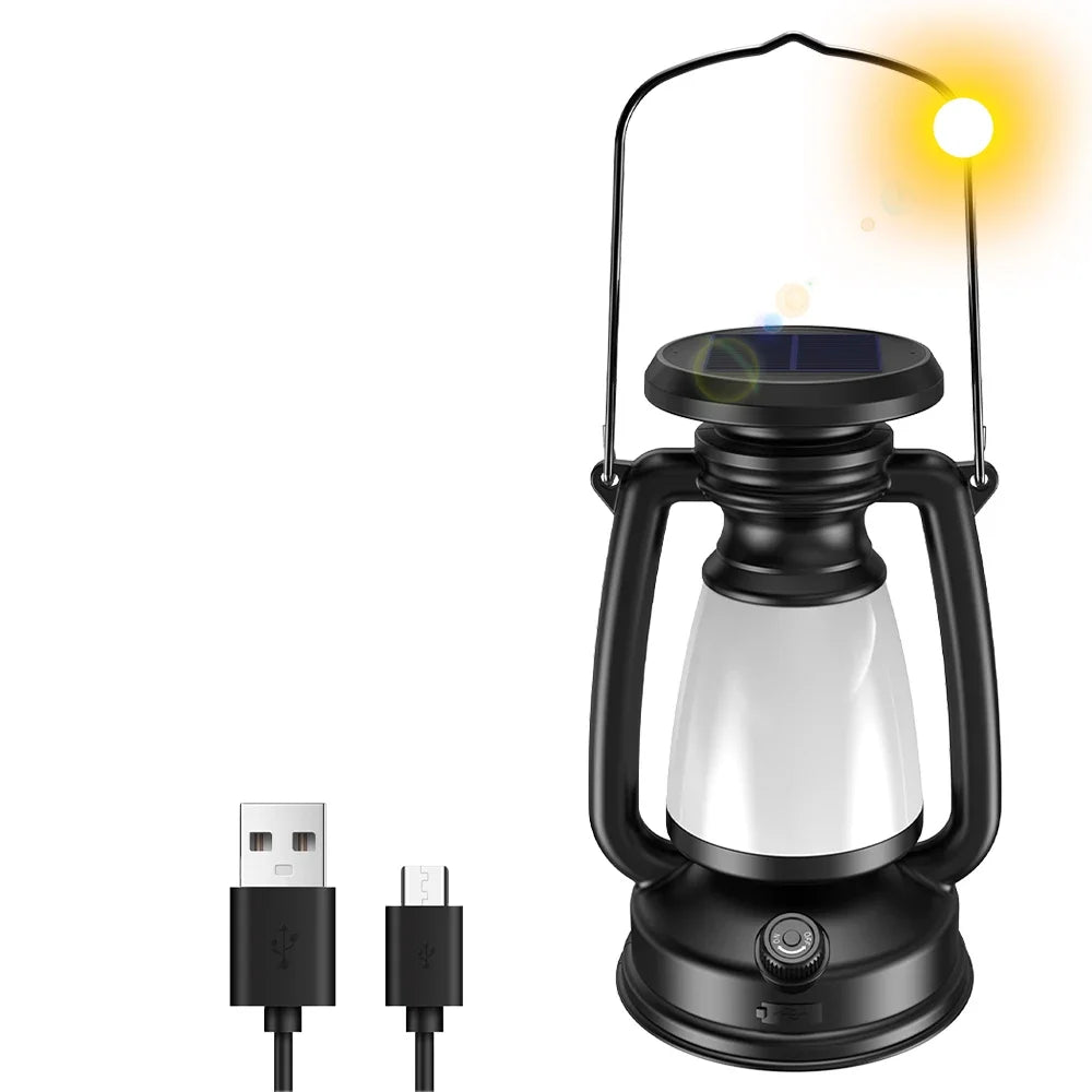 USB Rechargeable Camping Light Portable Camping Lanterns Hanging Tent