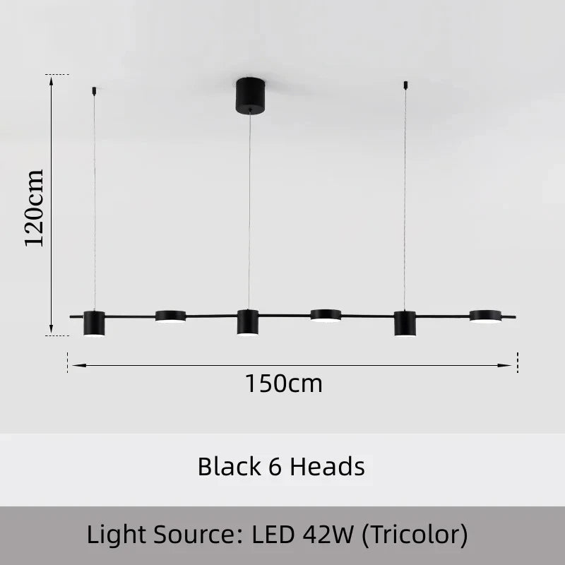 Modern LED Dimmable Multi-Head Chandelier