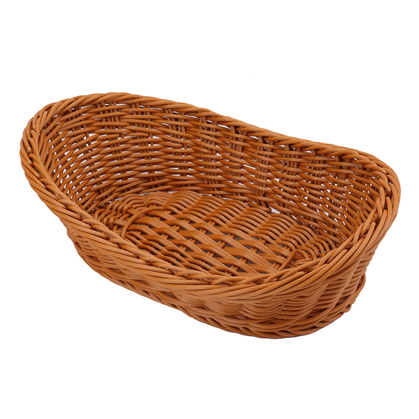 Oval Woven Wicker Bread Basket