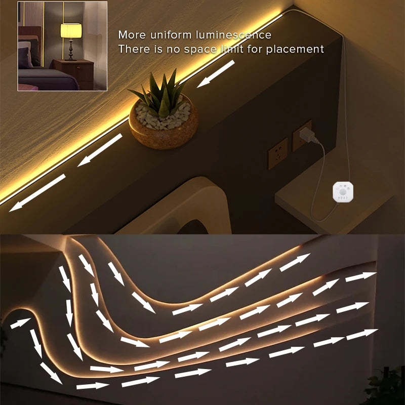 Motion Sensor Stair Lights With Chase Effect Under Bed Lights Under