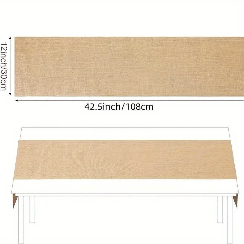 Natural Jute Burlap Table Runner