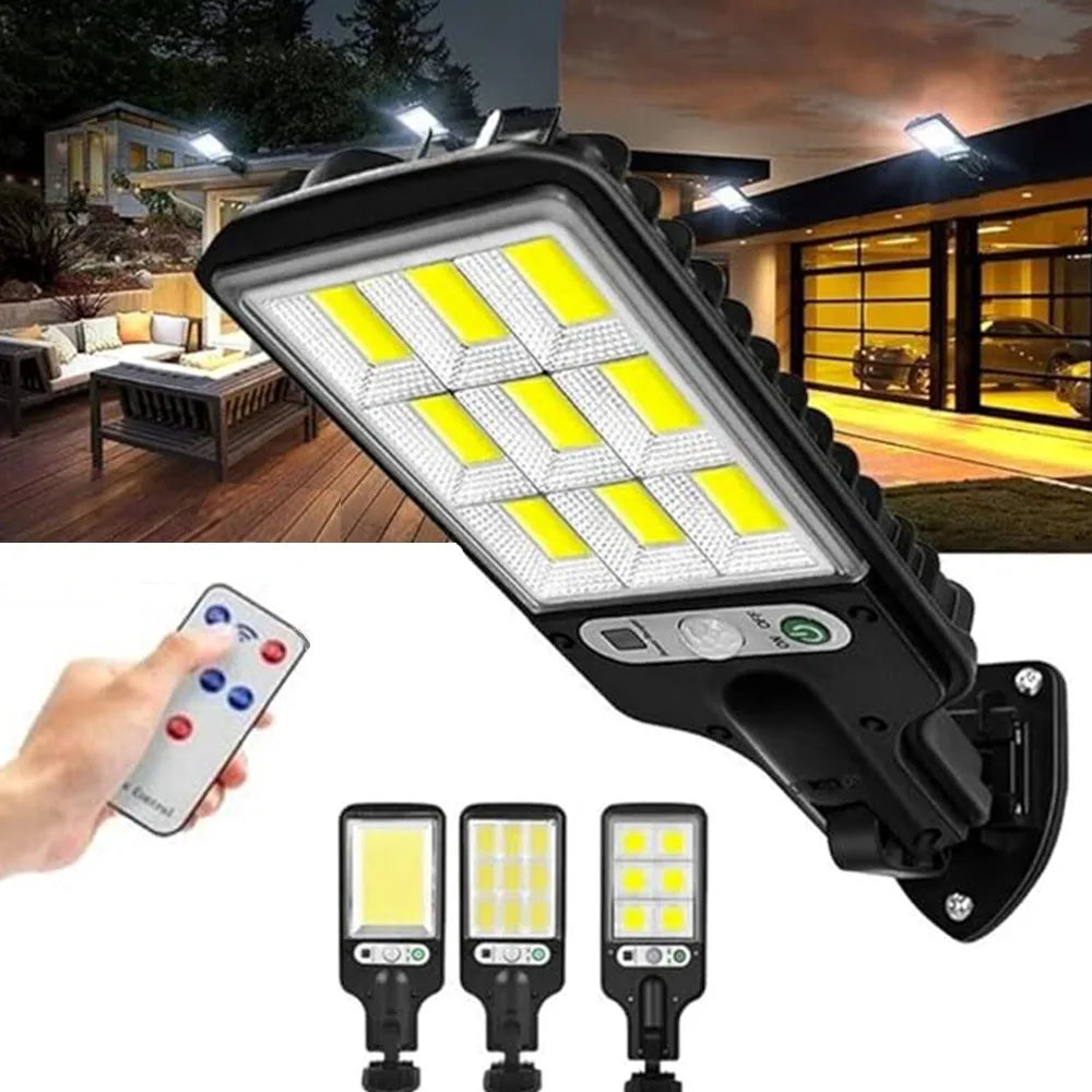 108 LED Solar Motion Wall Light