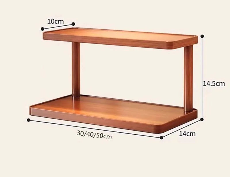 Wooden Tea Room Storage Rack