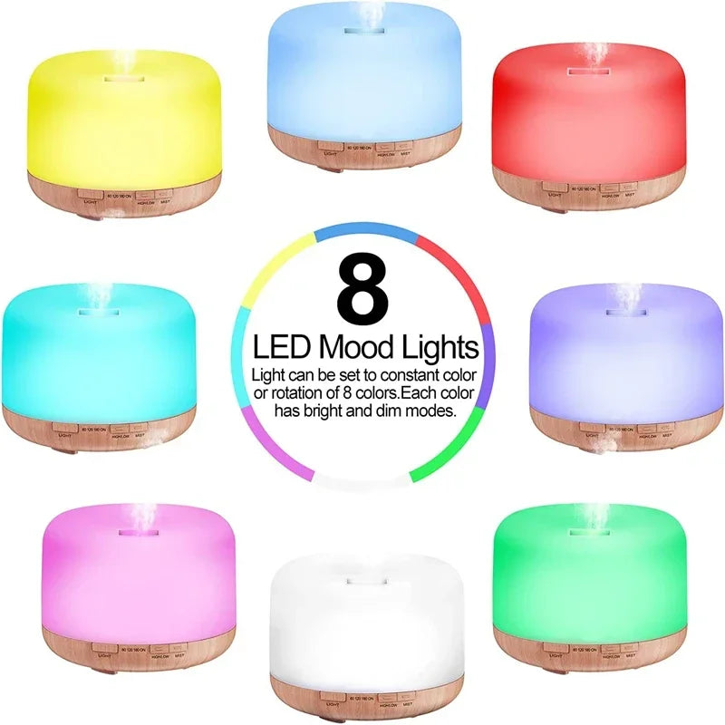 Mini Size Wood Grain Aroma Diffuser Usb Essential Oil Humidifier